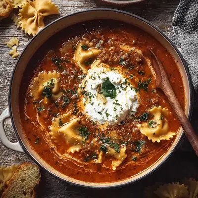 Hearty One-Pot Lasagna Soup: Weeknight Comfort
