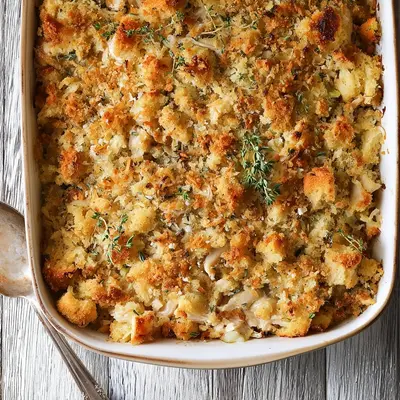 Hearty Rotisserie Chicken Stuffing Casserole