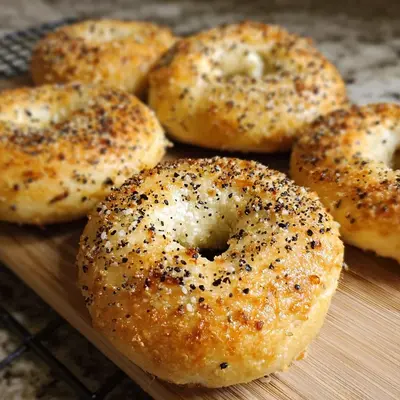 High Protein Cottage Cheese Bagels