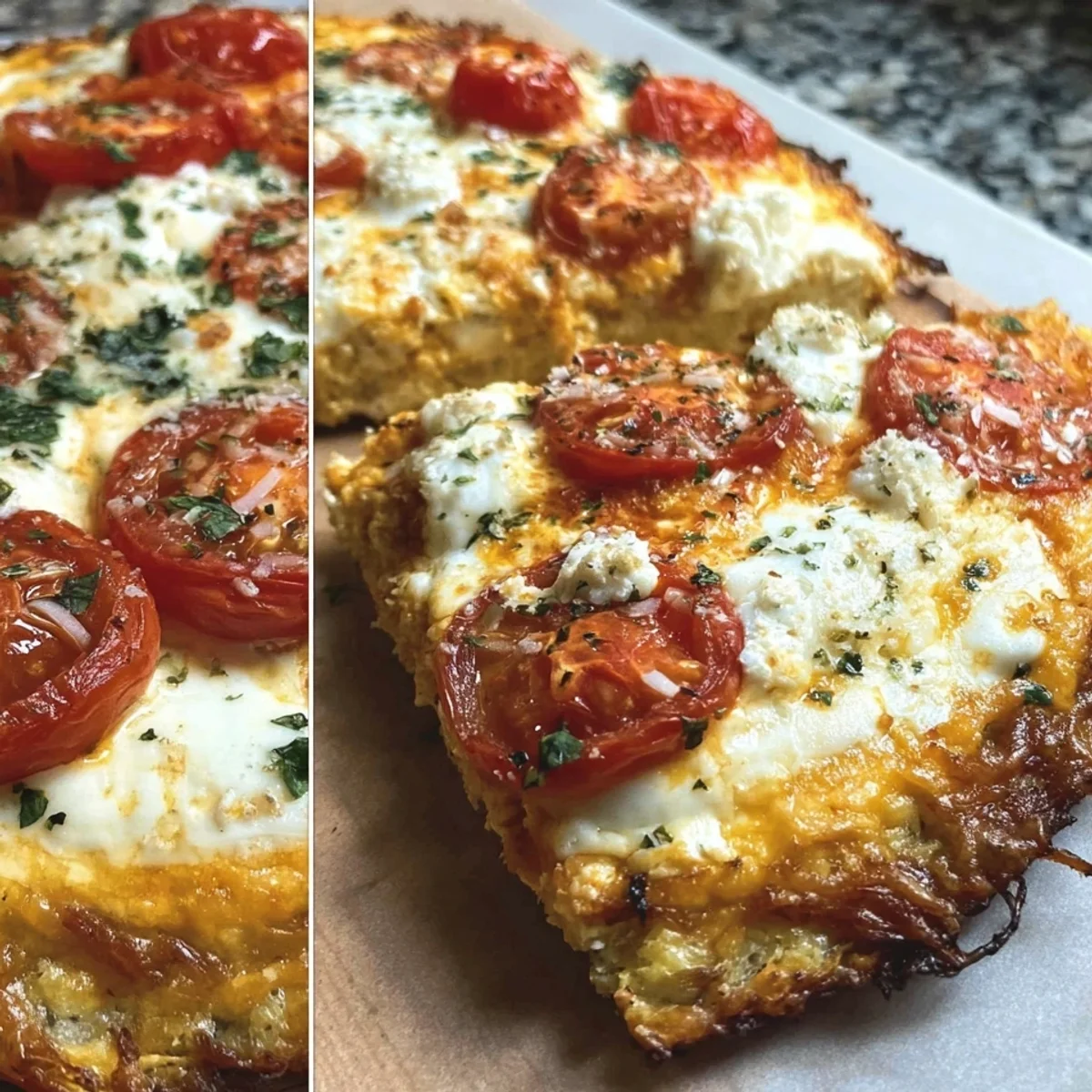 High Protein Cottage Cheese Flatbread Pizza