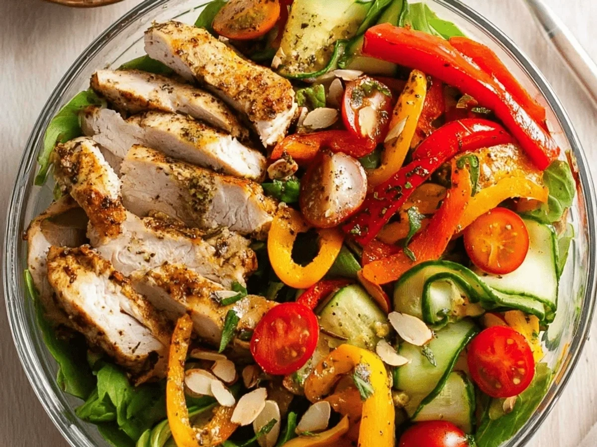 High Protein Lunch Recipes: Quick Chicken Power Bowl - Featured Image