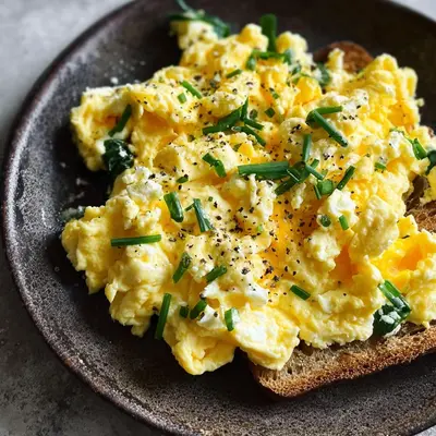 High-Protein Scrambled Eggs with Cottage Cheese