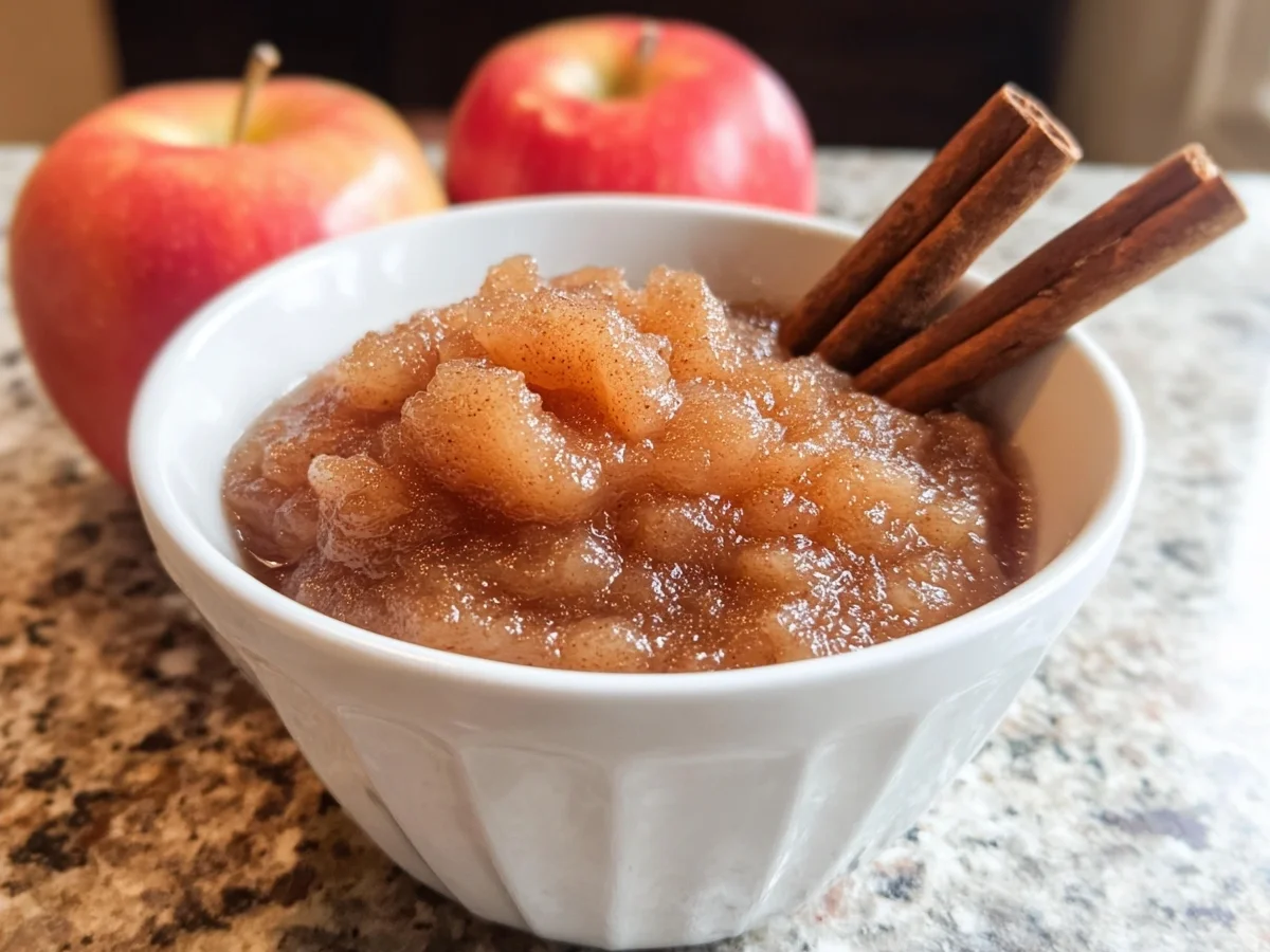 Homemade Cinnamon Applesauce: Easy & Warm - Featured Image