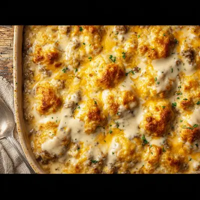 Homestyle Biscuits and Gravy Casserole: Easy Brunch Bake