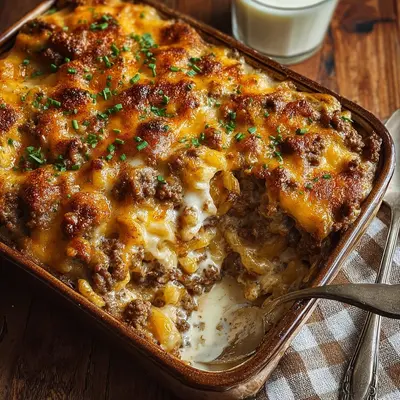 Homestyle Cheesy Hamburger Casserole: A Weeknight Hug