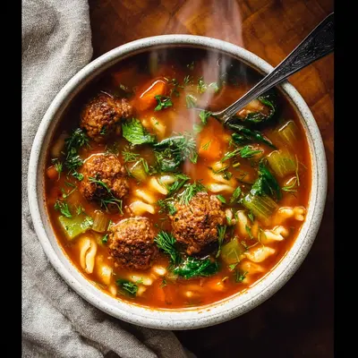 Homestyle Hearty Meatball Soup: A Bowl of Comfort