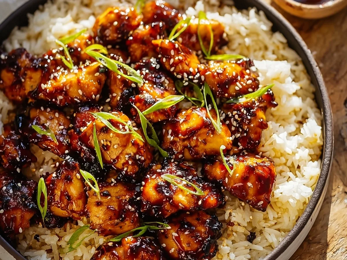 Homestyle Honey BBQ Chicken Rice Skillet - Featured Image