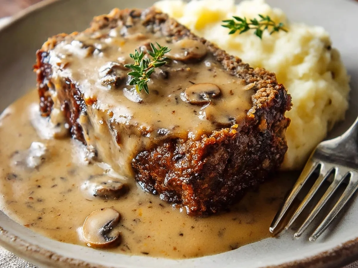 Homestyle Meatloaf with Mushroom Gravy: Comfort Classic - Featured Image
