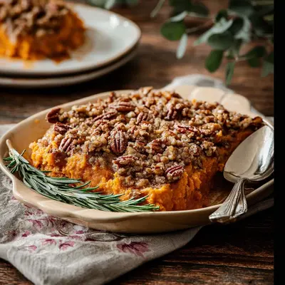 Homestyle Sweet Potato Pecan Casserole