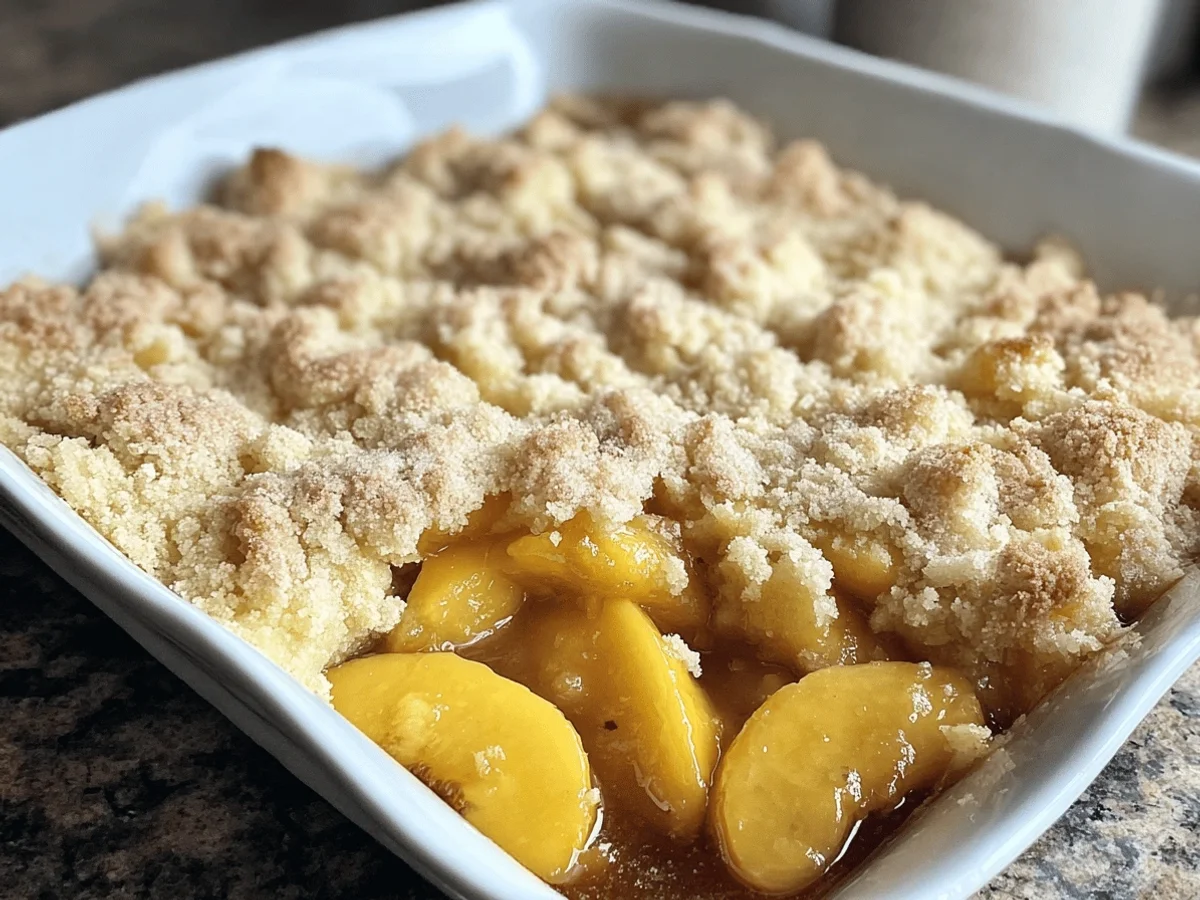 Irresistible Fresh Southern Peach Cobbler Recipe - Featured Image