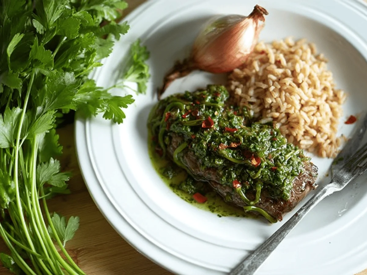 Irresistible Garlic Scape Chimichurri Recipe - Featured Image
