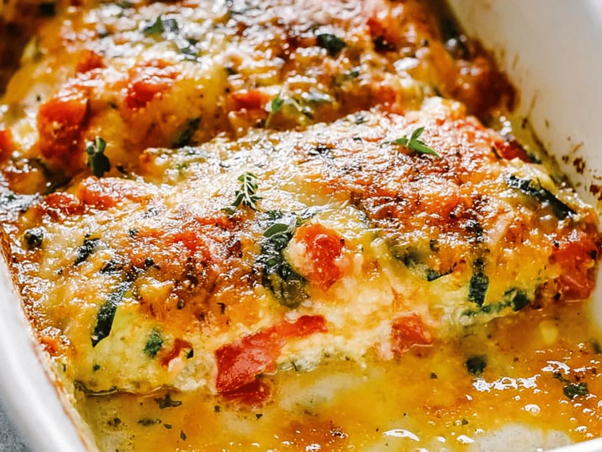 Irresistible Zucchini Tomato Casserole Recipe - Featured Image