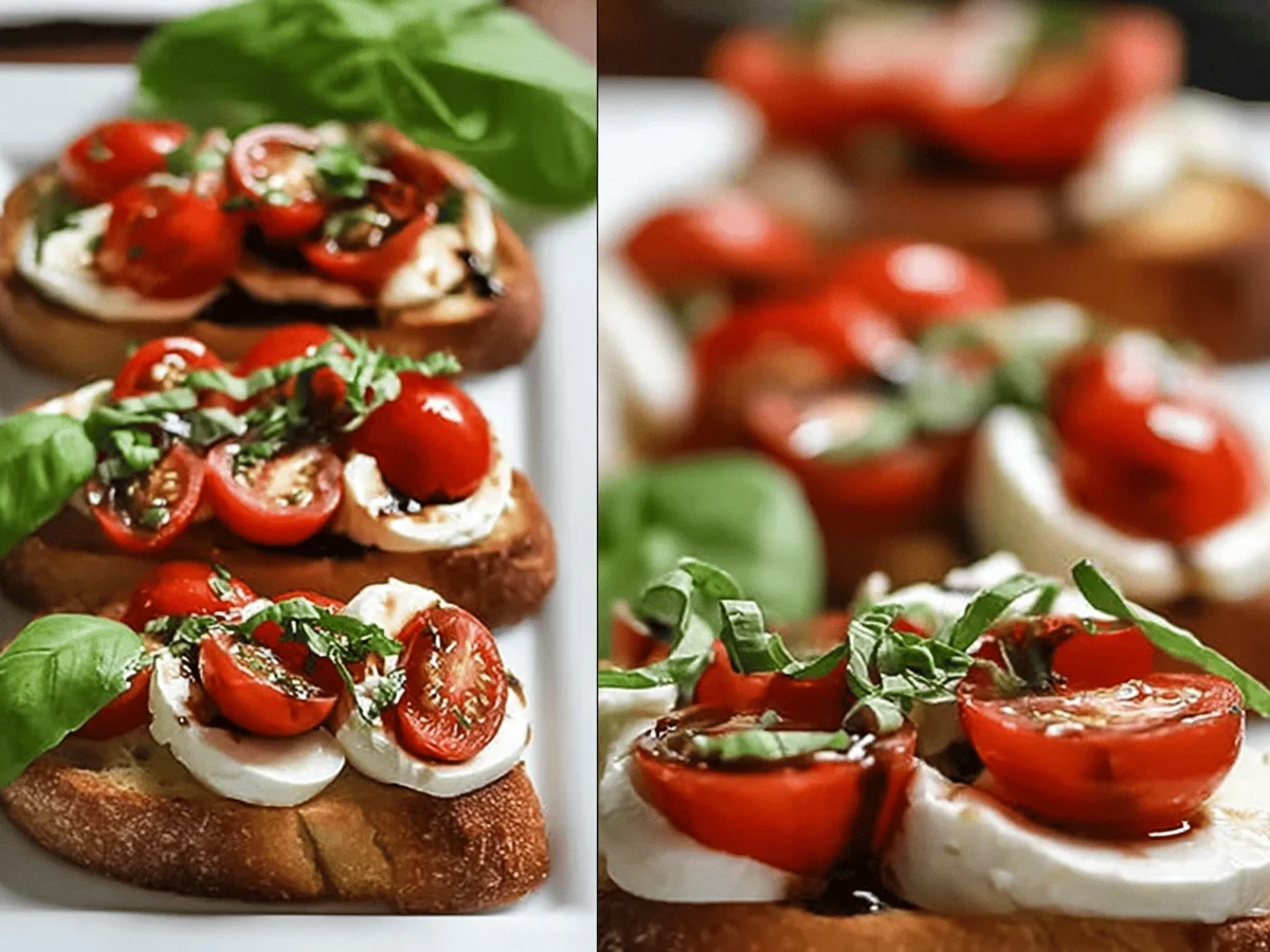 Irresistibly Fresh Caprese Bruschetta Recipe - Featured Image