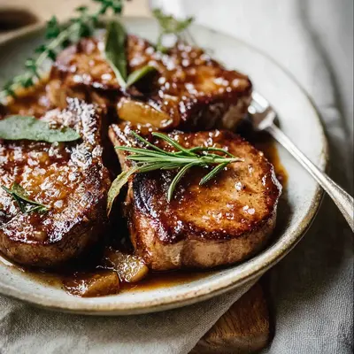 Juicy Apple Butter Lamb Chops: A Sweet & Savory Dinner