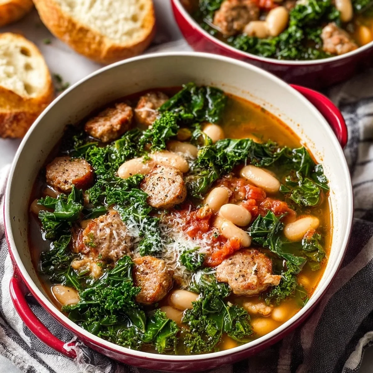 Kale, Turkey Sausage & White Bean Soup