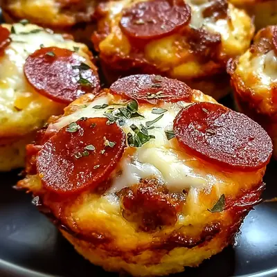 Keto Carnivore Pizza Muffins: Savory Meat Lovers Bites