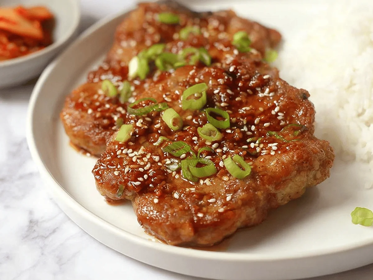 Korean Style Pork Chops Recipe: Bold & Savory Delight - Featured Image