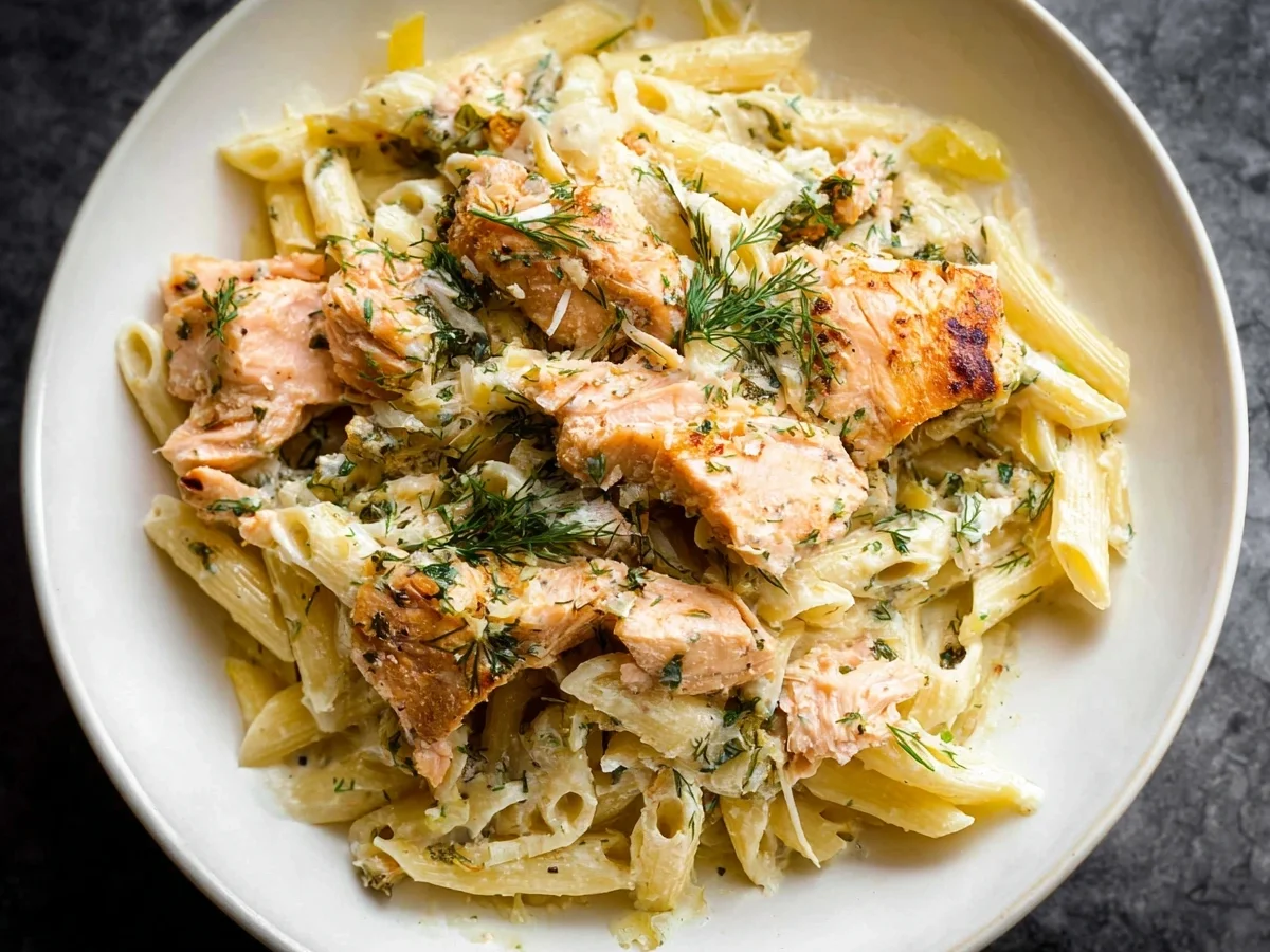 Lemon Dill Salmon Pasta: Quick & Flavorful Dinner - Featured Image