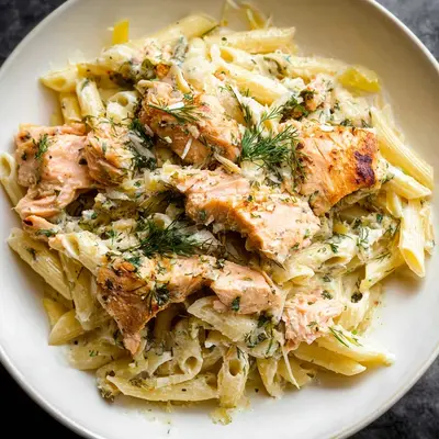 Lemon Dill Salmon Pasta: Quick & Flavorful Dinner