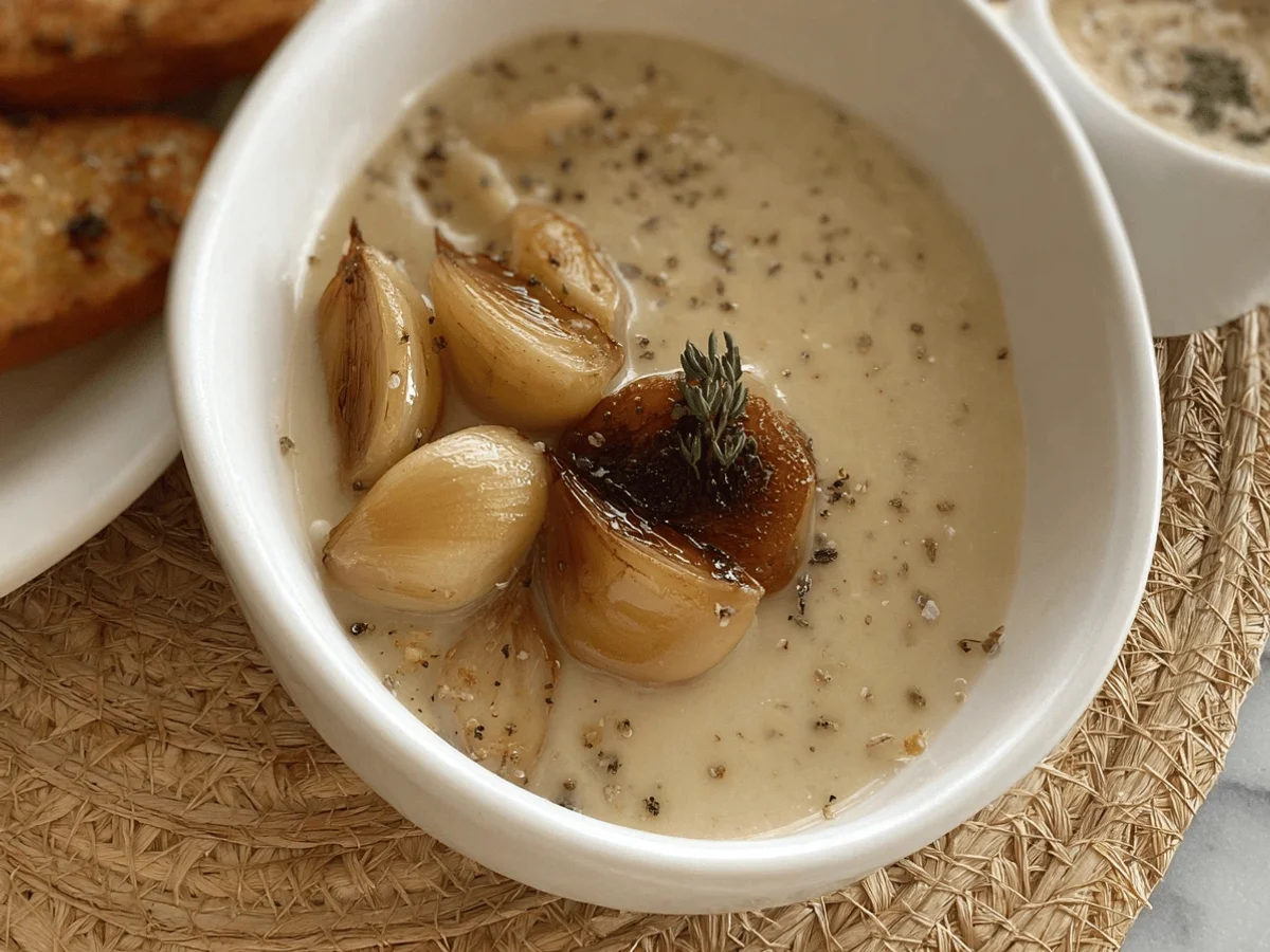 Luxurious Roasted Garlic Alfredo Sauce Recipe - Featured Image