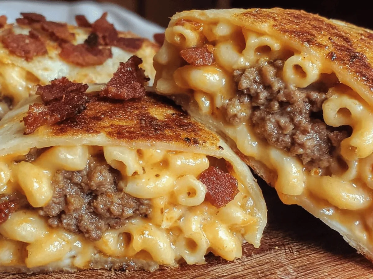 Mac Cheese Bacon Burger Rolls Recipe - Featured Image