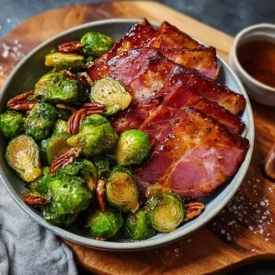 Maple Turkey Ham Brussels Sprouts: My Weeknight Winner