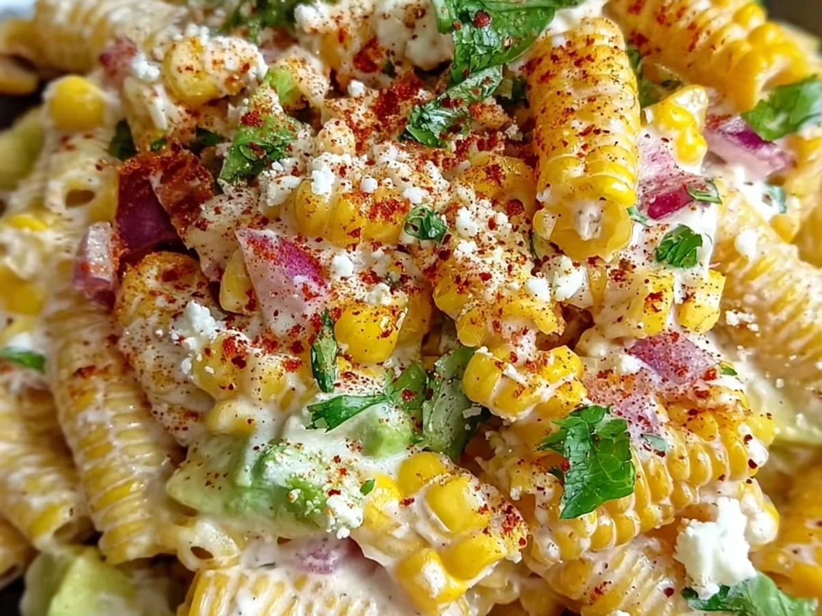 Mexican Street Corn Pasta Salad for Summer Gatherings - Featured Image