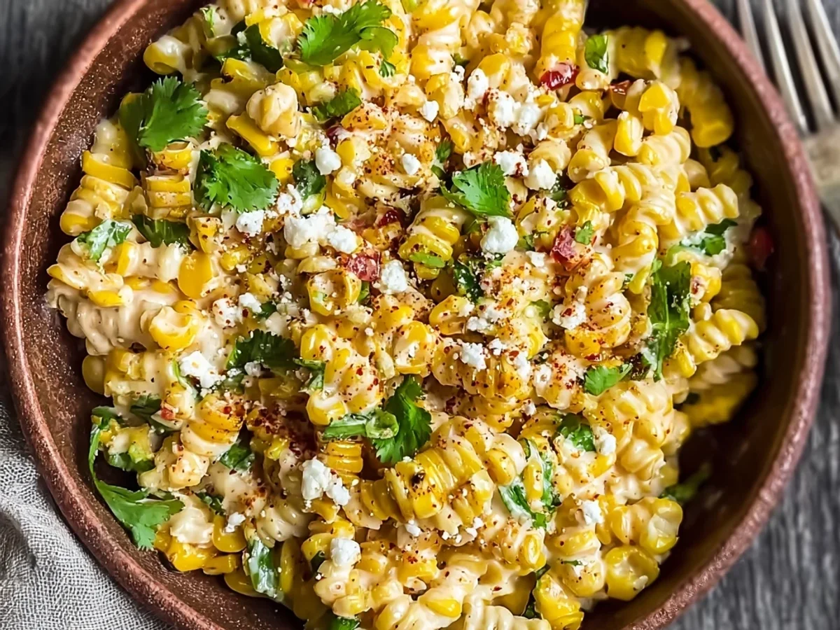 Mexican Street Corn Pasta Salad: Tangy & Creamy - Featured Image