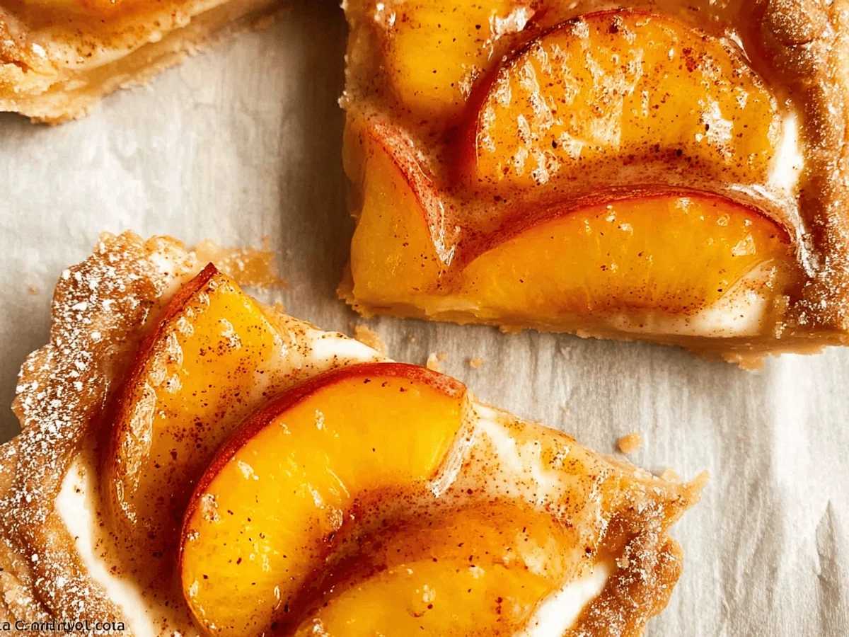 Mini Peach Cream Cheese Tarts Recipe for Sweet Treats - Featured Image
