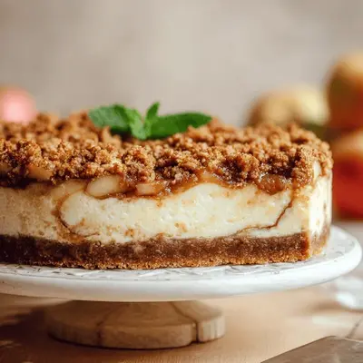 My Apple Crumble Cheesecake Recipe