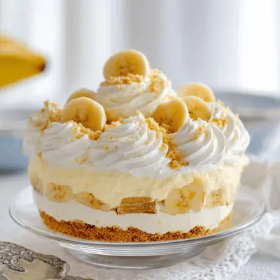 No-Bake Banana Cream Pudding Cheesecake