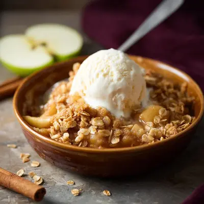 Old Fashioned Easy Apple Crisp: Rustic Cinnamon Crumble