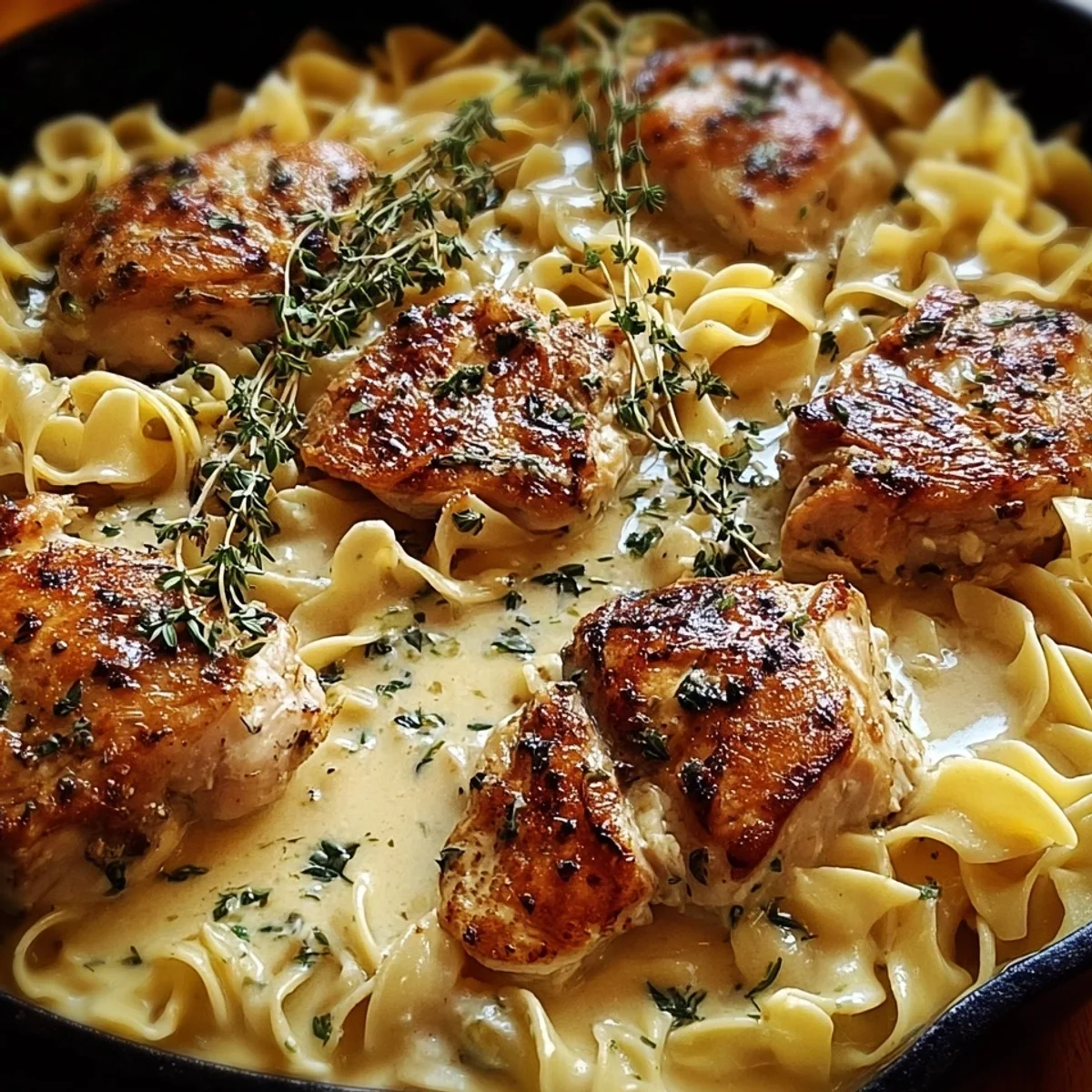 One-Pan Savory Chicken & Buttered Noodles Dinner