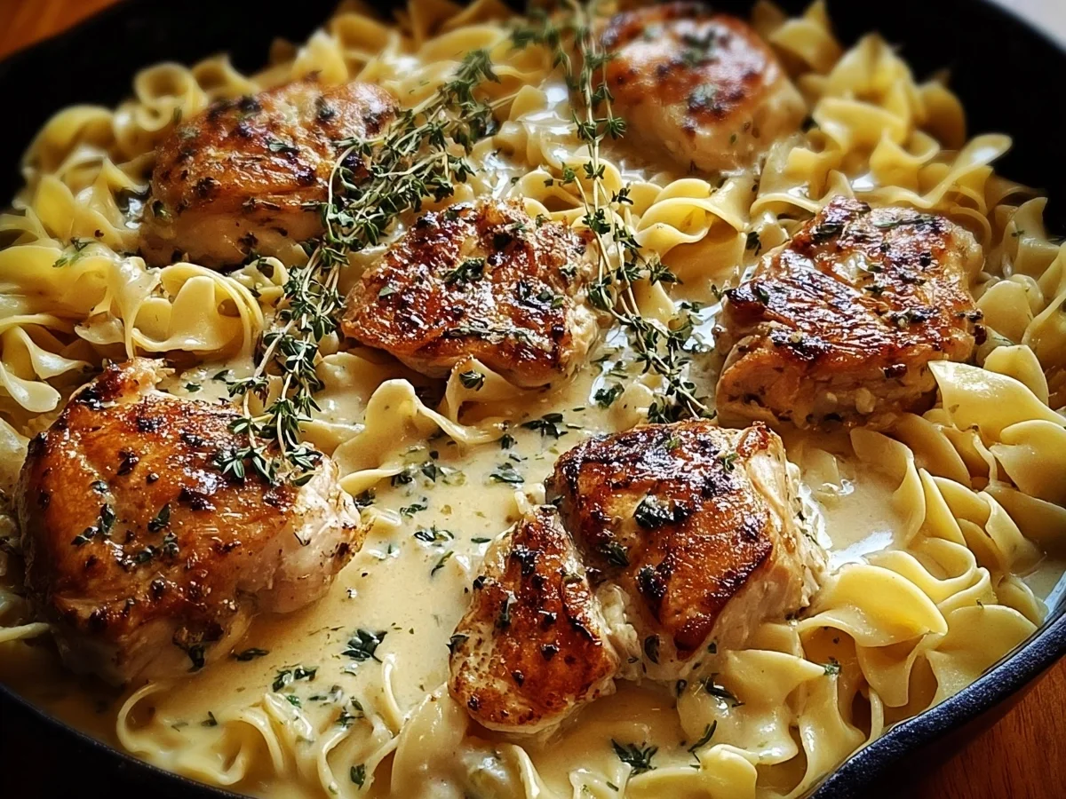 One-Pan Savory Chicken & Buttered Noodles Dinner - Featured Image