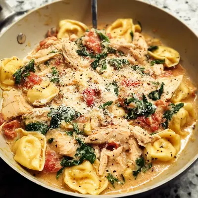 One-Pan Tortellini with Chicken: Easy Weeknight Meal