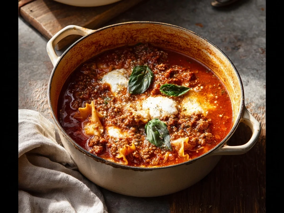 One Pot Lasagna Soup: Quick Weeknight Comfort - Featured Image