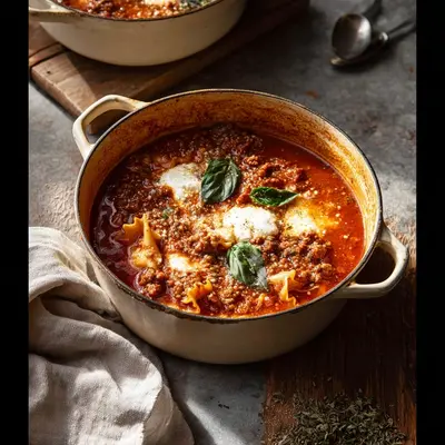 One Pot Lasagna Soup: Quick Weeknight Comfort