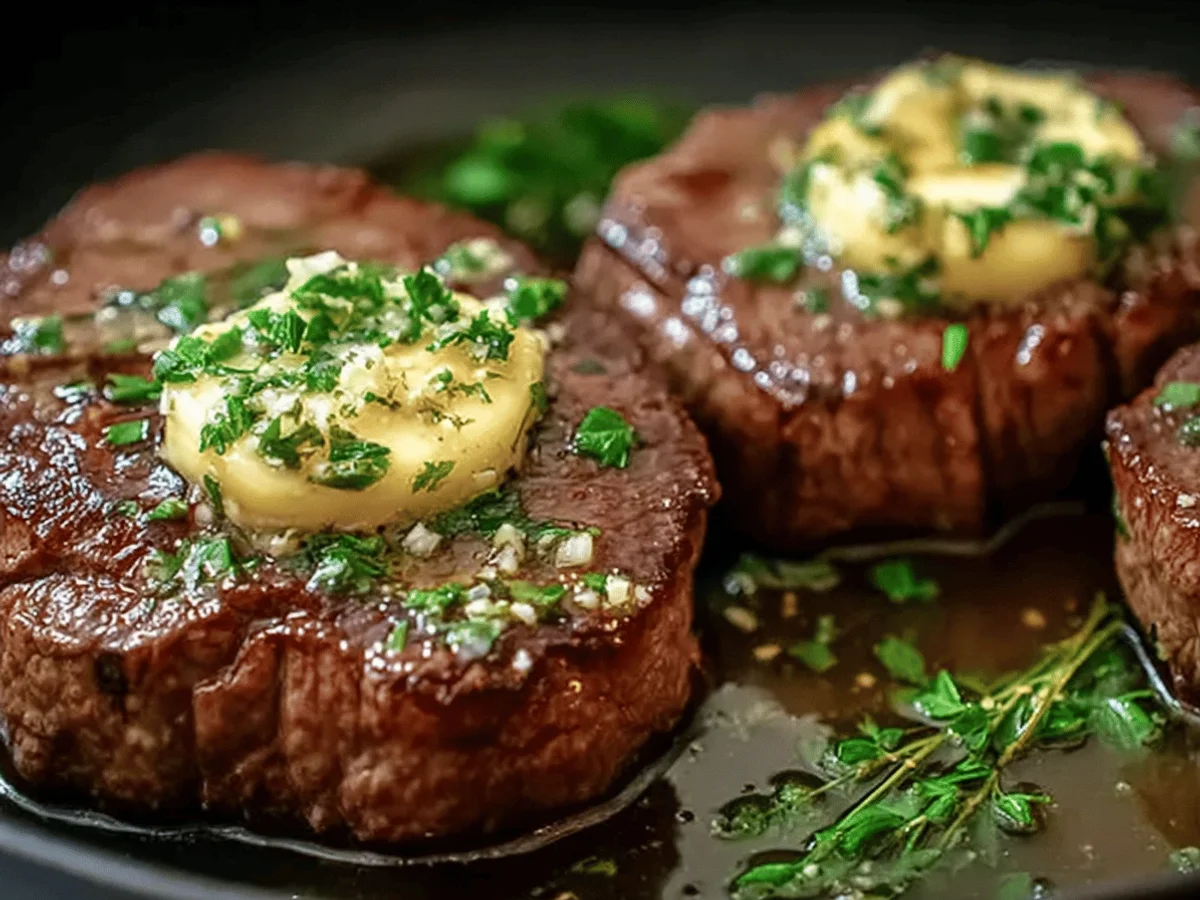 Pan Seared Steak with Garlic Butter - Featured Image