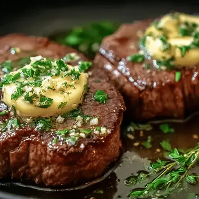 Pan Seared Steak with Garlic Butter
