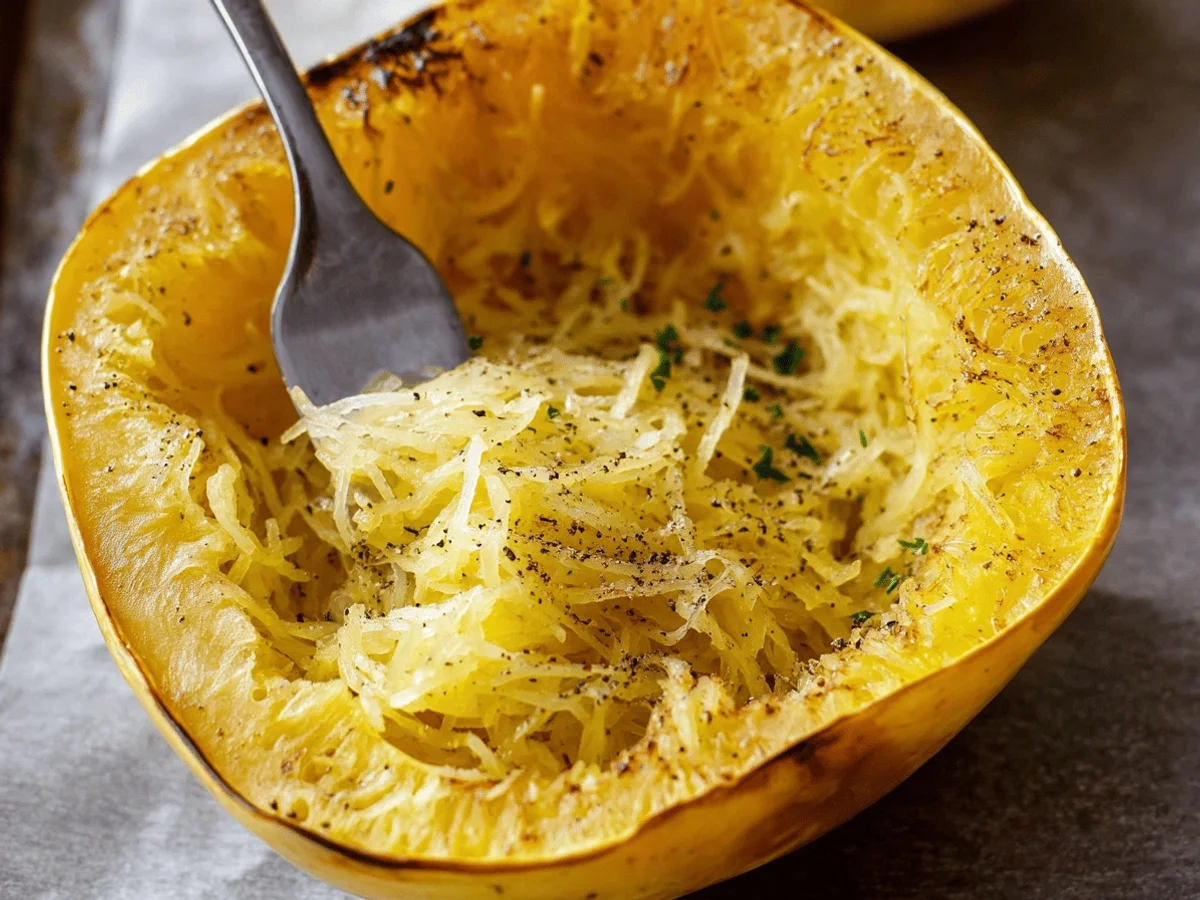 Perfectly Roasted Spaghetti Squash Recipe: Simple & Delicious - Featured Image