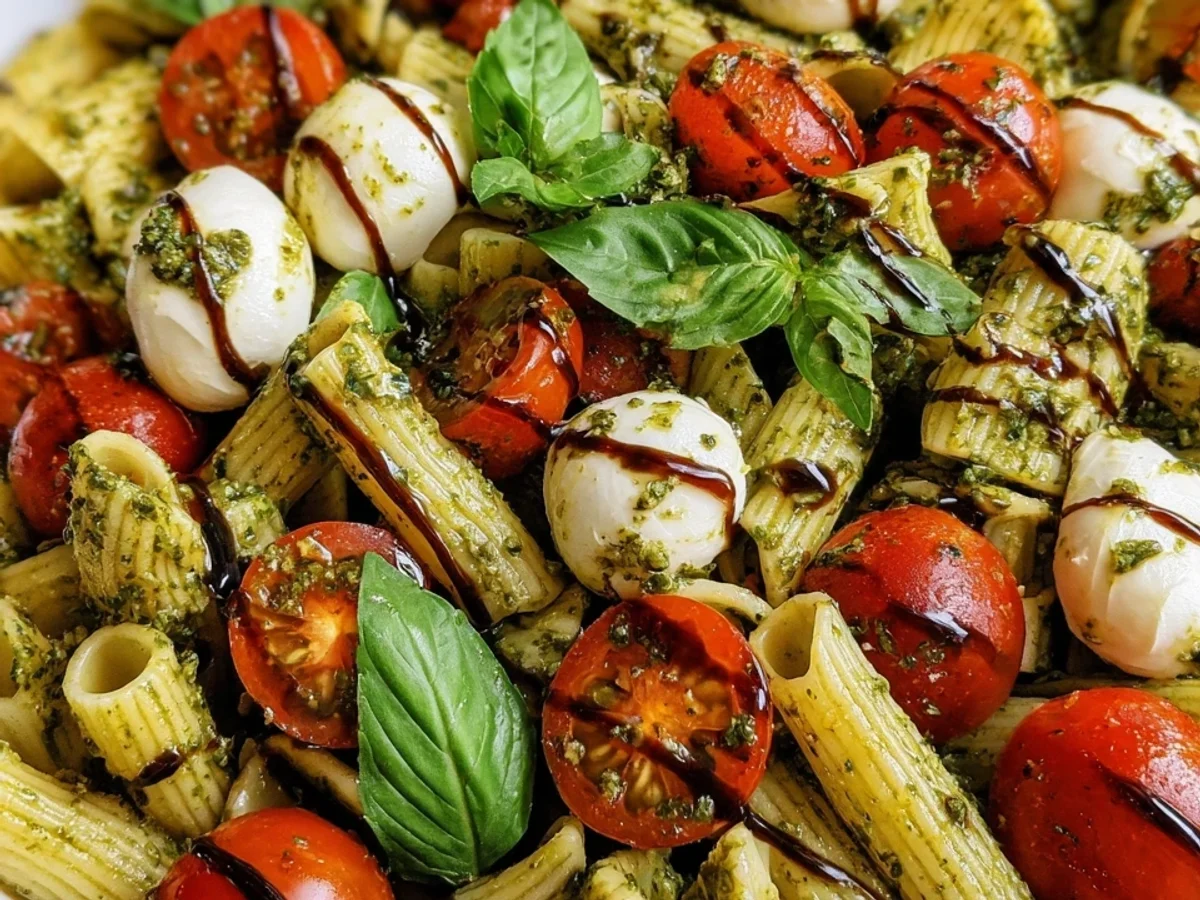 Pesto Caprese Pasta Salad: Fresh & Easy Summer Meal - Featured Image