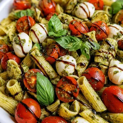 Pesto Caprese Pasta Salad: Fresh & Easy Summer Meal