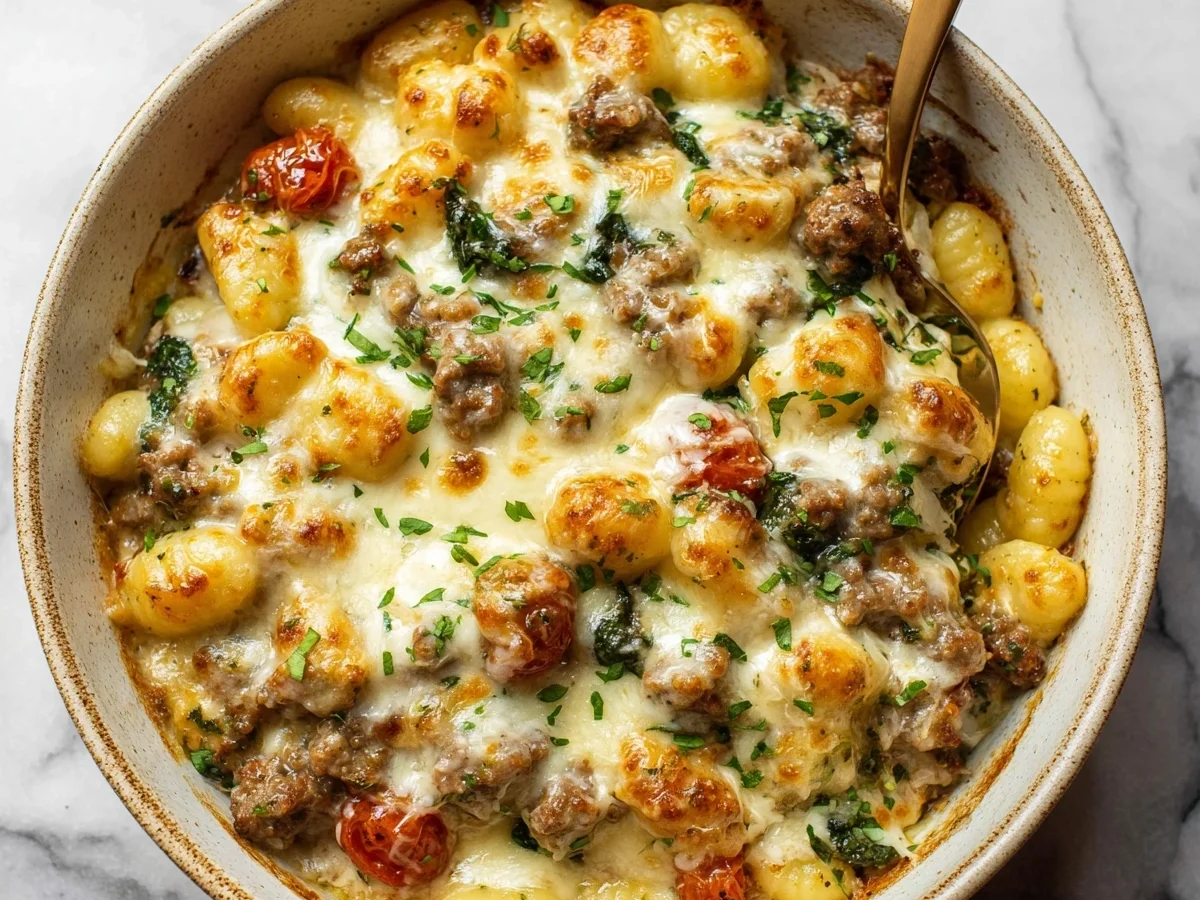 Pesto Sausage Gnocchi Bake: Easy Weeknight Dinner - Featured Image