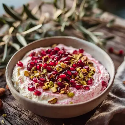 Pomegranate Pistachio Whipped Feta: Tangy, Creamy Dip