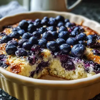 Protein Blueberry Cottage Cheese Bake