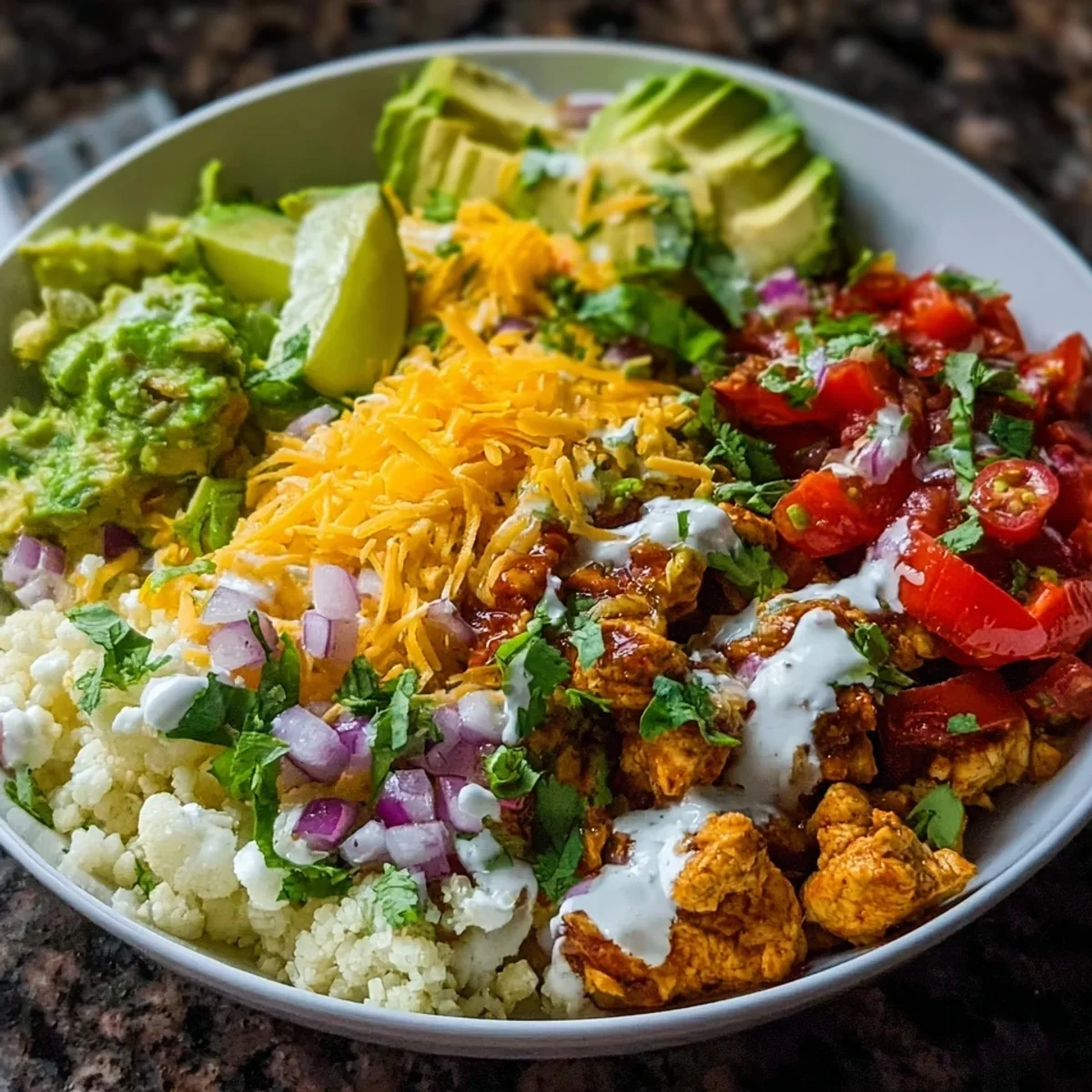 Protein-Packed Low Carb Burrito Bowl | Easy Meal Prep