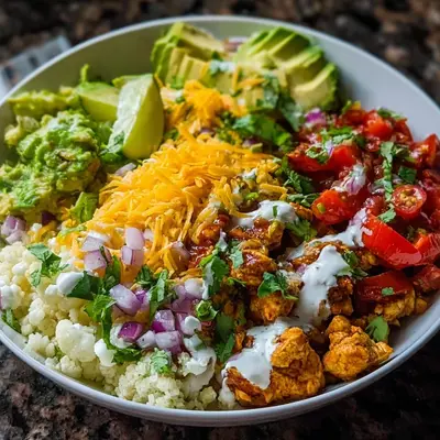 Protein-Packed Low Carb Burrito Bowl | Easy Meal Prep