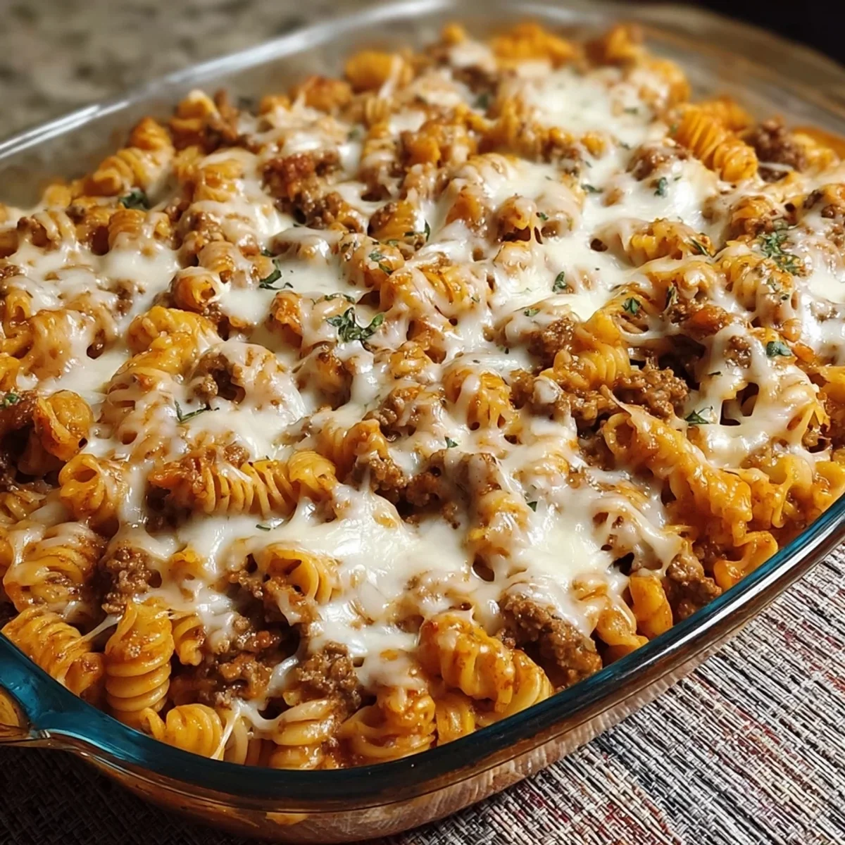 Protein Pasta Bake: Creamy Cottage Cheese & Beef