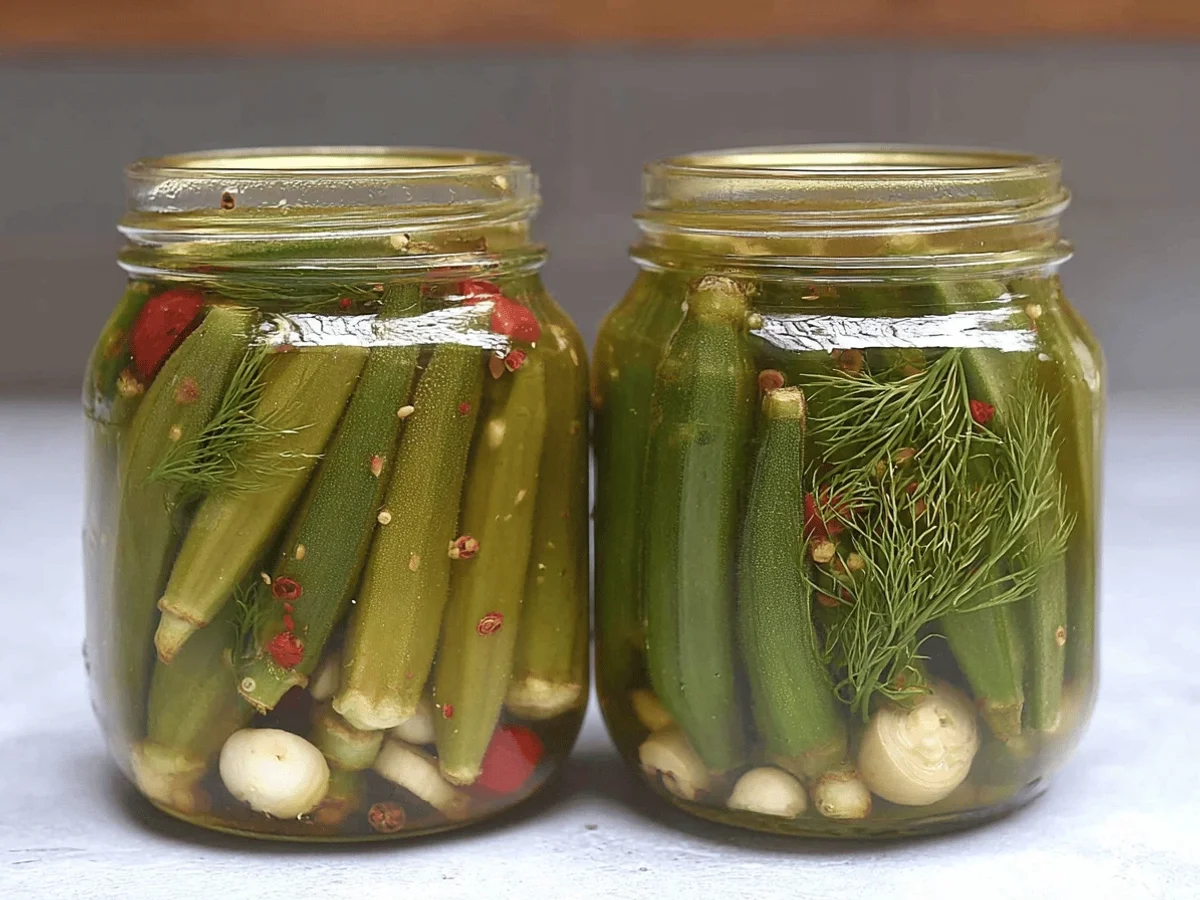 Quick and Easy Pickled Okra Recipe - Featured Image