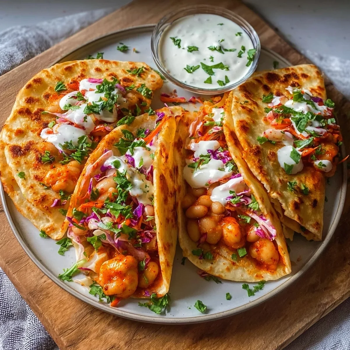 Quick Buffalo White Bean Tacos: Plant-Based Dinner